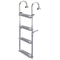 Lalizas Foldable Ladder, 3+2 steps, Inox 316, 180?, L1300xW325mm