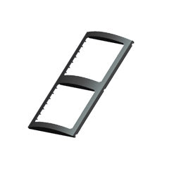 Lalizas Switch Panel Frame, double, L 18.5 cm W 10cm, black
