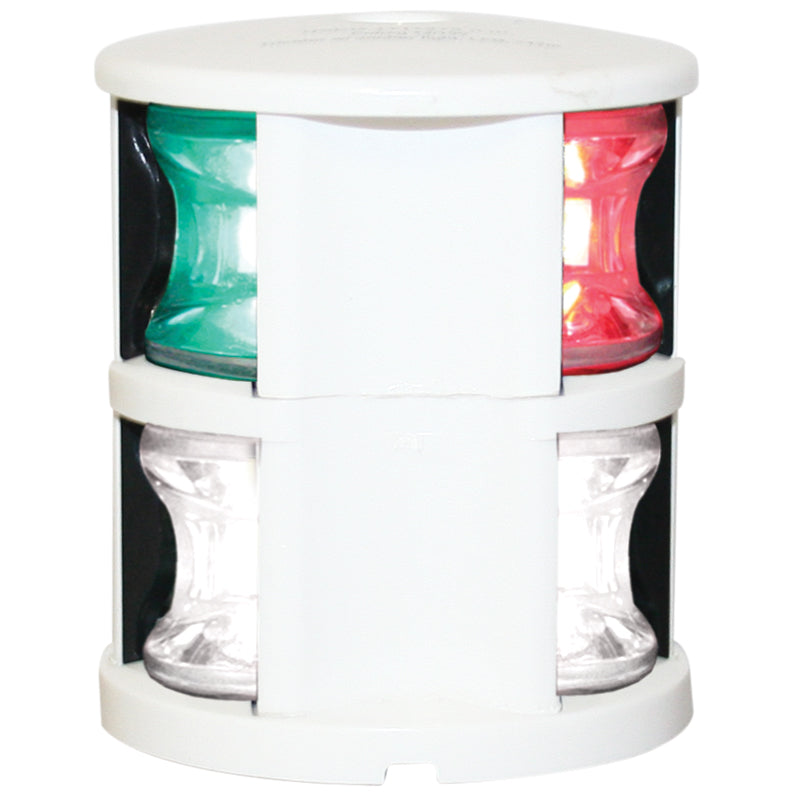FOS LED 12 Tri-colour & Anchor Light, with white housing