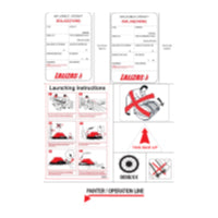 Lalizas Set of Stickers for SOLAS OCEANO Pack A