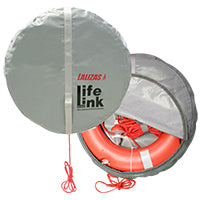 Lalizas Set Lifebuoy Ring SOLAS 75cm, Lifeb. Light 71325, 30m rope, case gray