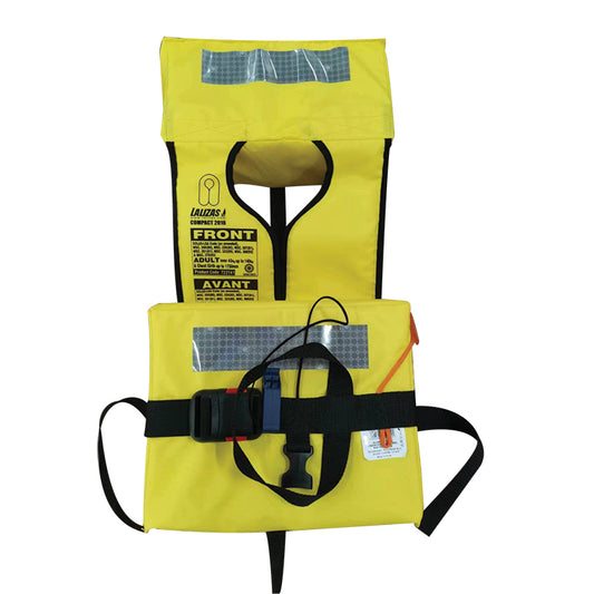 Lalizas Foam Folding Lifejacket Compact, SOLAS/MED-MER, Adult, Yellow (722141)