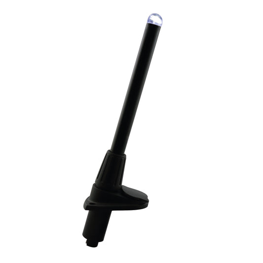 Lalizas MICRO LED Pole Light, Plug in 25cm, White Light, Black