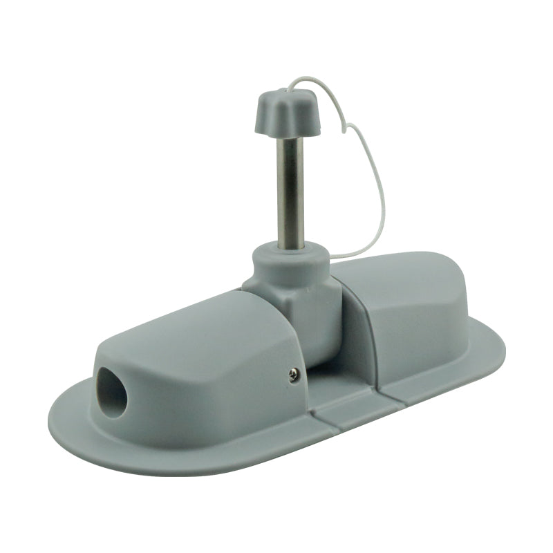 Lalizas Rowlock Socket with metal pin, Grey (74447)