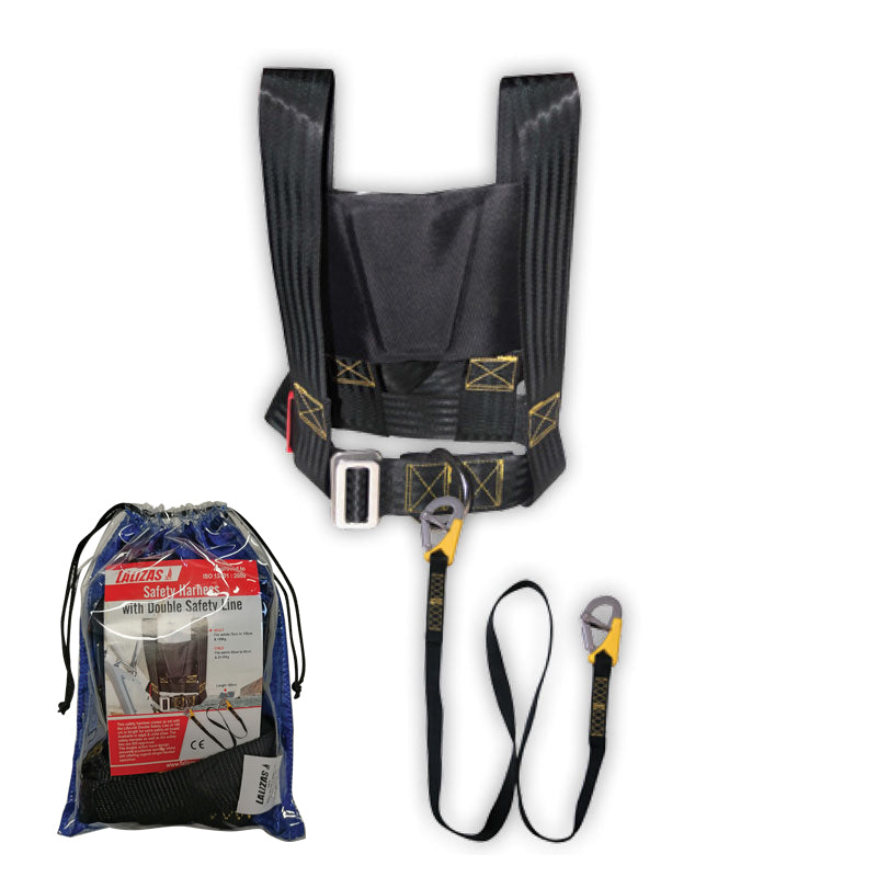 Lalizas Safety Harness & Saf. Line,Double,L185cm,ISO,Adult,Set