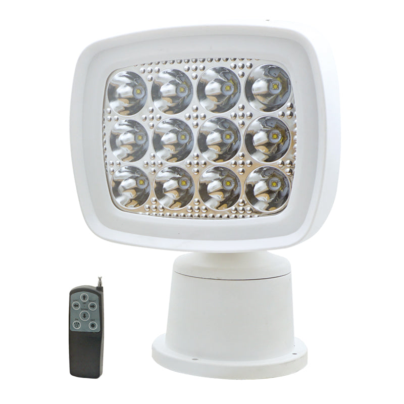 Lalizas Spotlight LED White, w/Remote Control, 10-30V (75482)