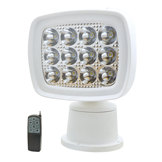 Lalizas Spotlight LED White, w/Remote Control, 10-30V (75482)