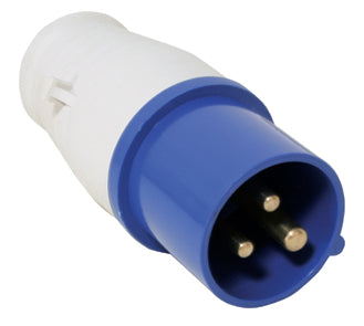 Lalizas Plug, male, 16A, 220-240V, blue