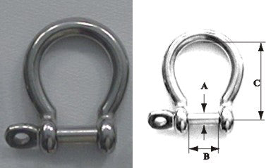 Lalizas Anchor shackle, type ?, galvanized, diam. 6mm (99415)