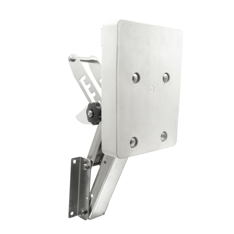 Lalizas Outboard Bracket, Adjustable, w/plastic pad, Inox 316, for engines up to 30kg/15HP (90725)