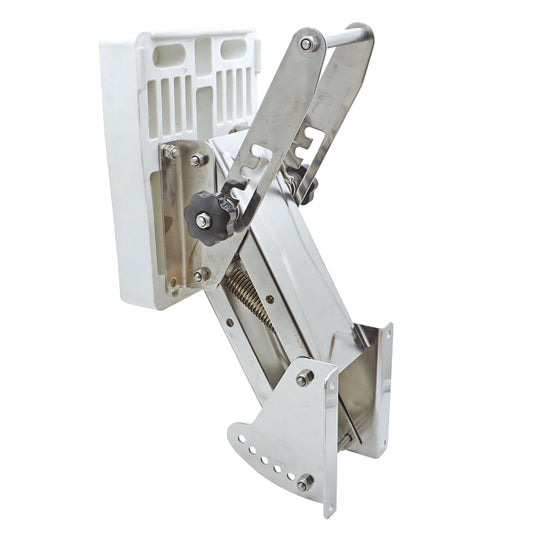 Lalizas Outboard Bracket, Adjustable, w/plastic pad, Inox 316, for engines up to 40kg/20HP