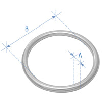 Lalizas Round Ring, Inox 316, 9x90mm