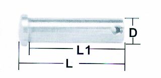 Lalizas Pin Inox 304, Diam. 8mm, L 27mm