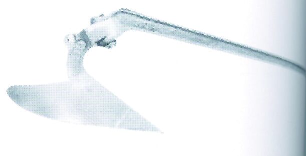 Lalizas Plough anchor, hot dip galvanized, CQR type, 7kg