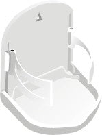 Lalizas Folding Drink Holder 'Store-All' , 10x10,5x11cm - White