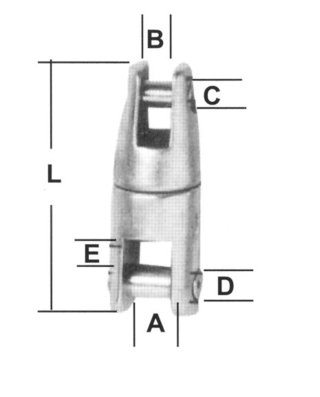 Lalizas Anchor chain connection, Inox 316, for chain 10 & 12mm (98077)