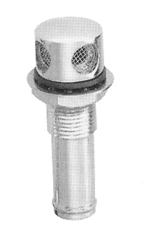 Lalizas Fuel tank vent die cast chrome plated