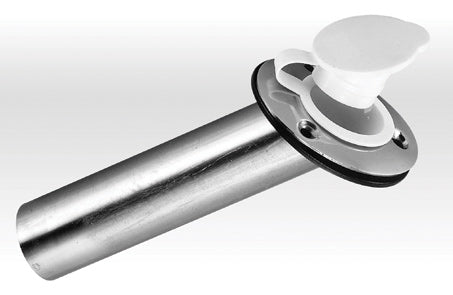 Lalizas Rod Holder, stainless steel, with plastic white cap,226mm Ø38mm