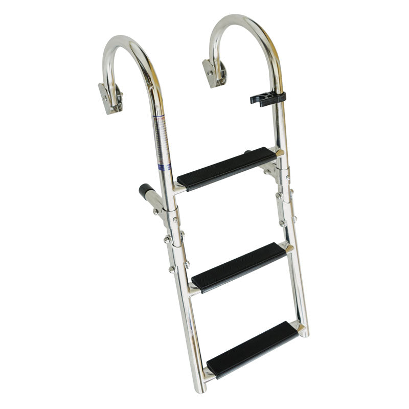 Lalizas Foldable Ladder for Gunwale, 1+2 steps, Inox 316, 180?, L730xW250mm