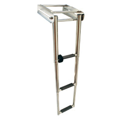 Lalizas Telescopic Ladder for Platform, 3 steps, Inox 316, L879xW295mm