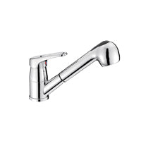 Lalizas Faucet w/ Adjust. Flow Sprayer & Pull-Out Shower Tube 150cm