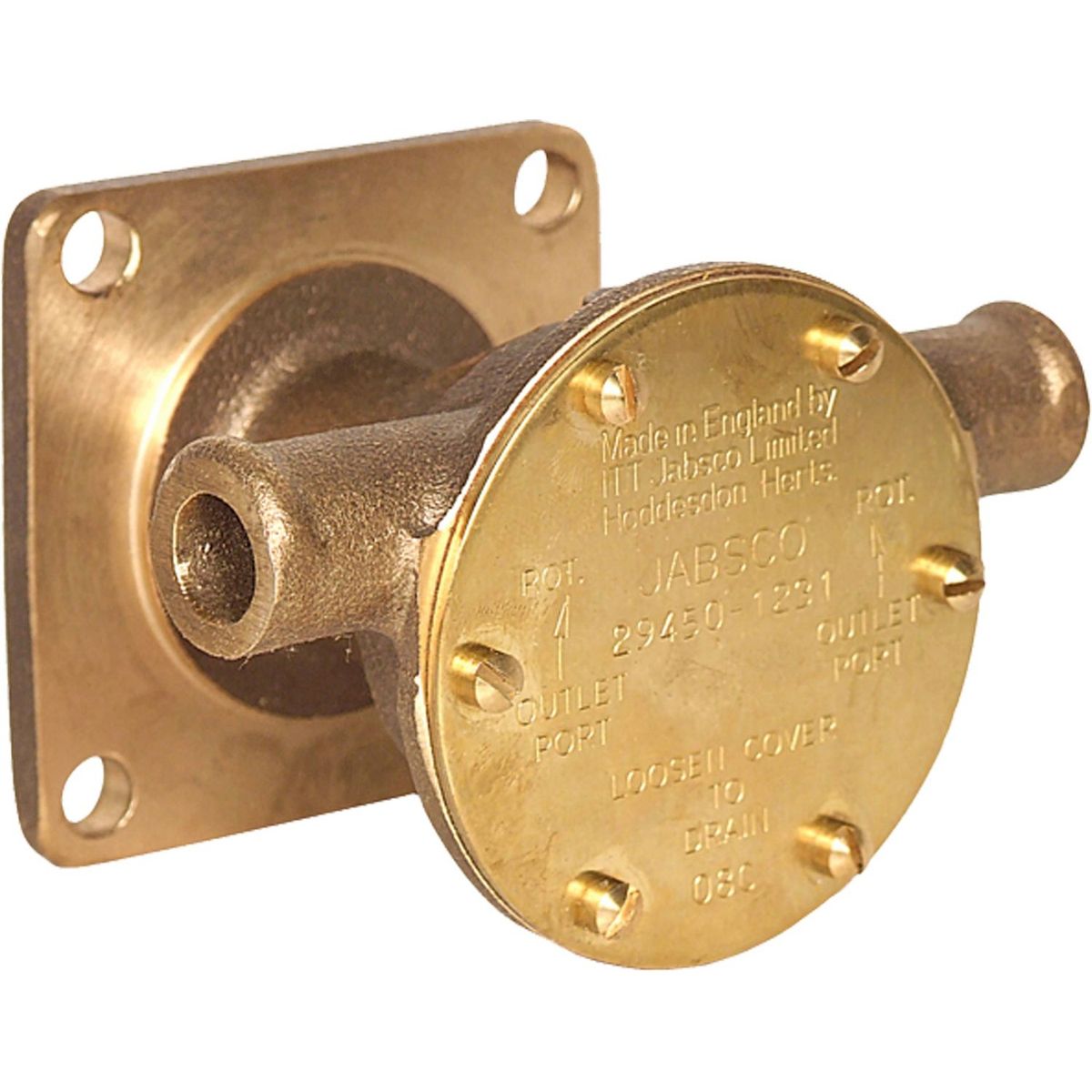 Jabsco Engine Cooling Pump 29450-1231 (20mm Hose / Flange Mount) JAB-29450-1231