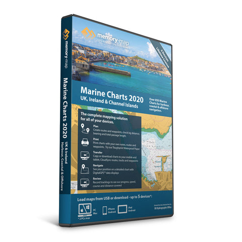 2020 Memory-Map UK and Ireland Marine Charts - USB