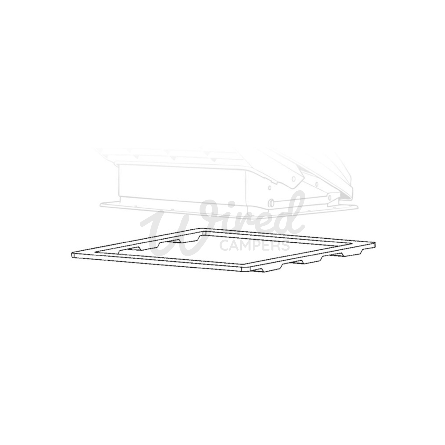 MaxxAir MAXXFAN Deluxe Remote Controlled Automatic Roof Fan Vent - Tinted Lid