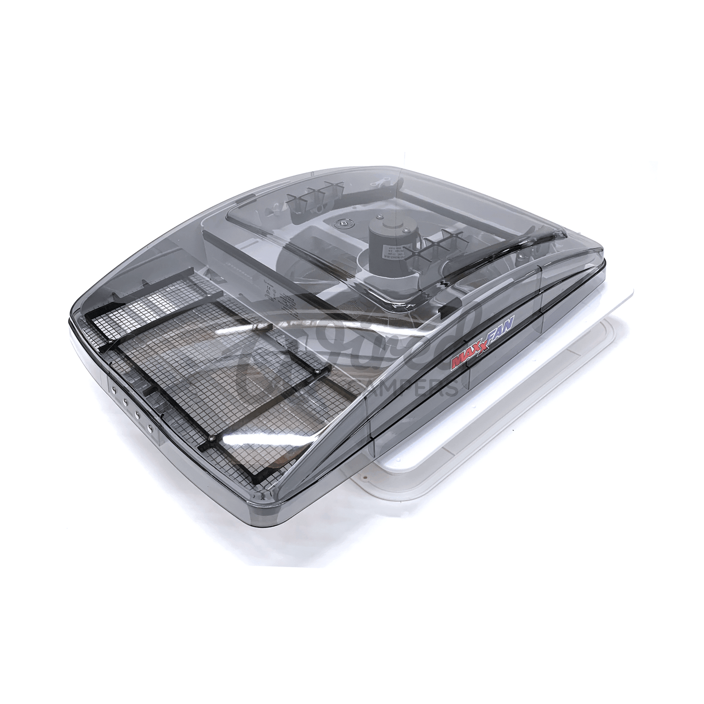 MaxxAir MAXXFAN Deluxe Remote Controlled Automatic Roof Fan Vent - Tinted Lid
