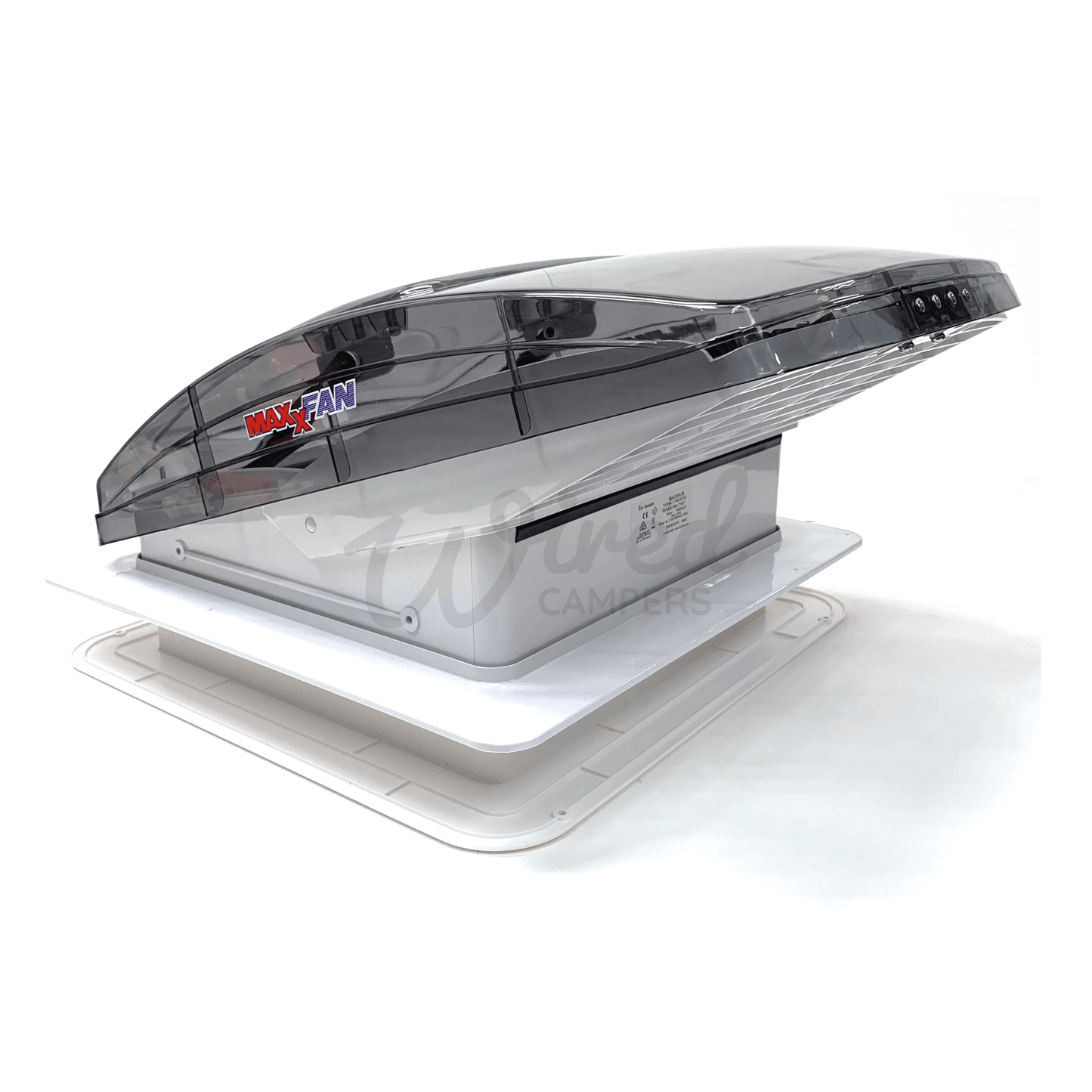 MaxxAir MAXXFAN Deluxe Remote Controlled Automatic Roof Fan Vent - Tinted Lid