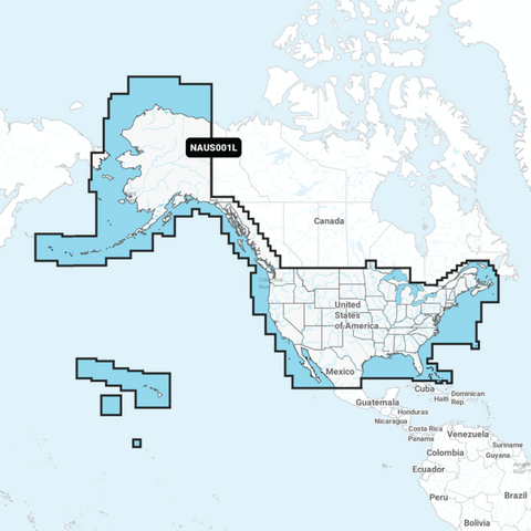 Navionics+ Large Chart: US001L - US & Coastal Canada