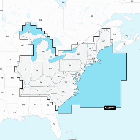 Navionics+ Regular Chart: US007R - US East