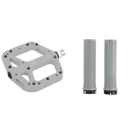 Oxford Loam Pedal & Driver Grip Bundle Grey