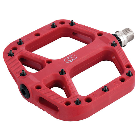 Oxford Loam 20 Nylon Flat Pedals - Red