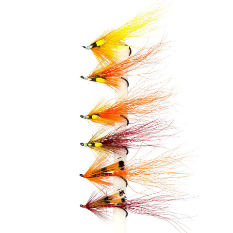 Snowbee Sea Trout Salmon & Surf Flies - SF304 Salmon Flame Singles