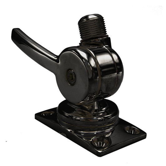 Shakespeare Marine 6187-BL S/Steel Low Profile Ratchet Mount - Black