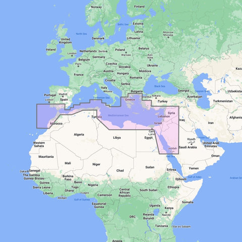 Furuno TimeZero Wide Area Chart: South Mediterranean and Aegean Seas