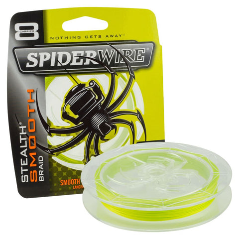 Spiderwire Smooth 8 Braid Yellow Fishing Line 9.2Kg - 150m