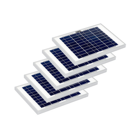 Solar Technology 5 x 10W Rigid Solar Panels Pack