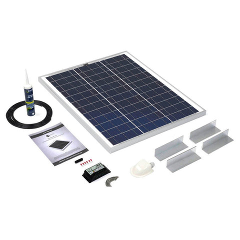 Solar Technology 45W Rigid Solar Panel L Brackets & 10A PWM