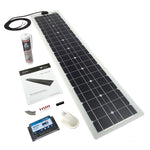 Solar Technology 60W White Flexi Top Exit Solar Panel Glue & 15A MPPT