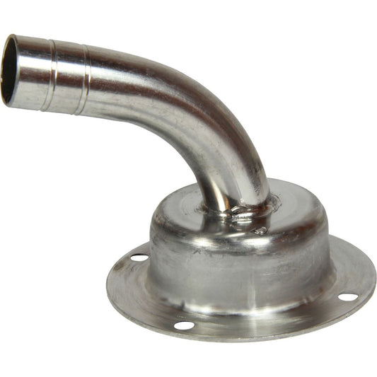 Vetus Stainless Steel Breather Nipple (Angled / 19mm Hose) V-AB19B