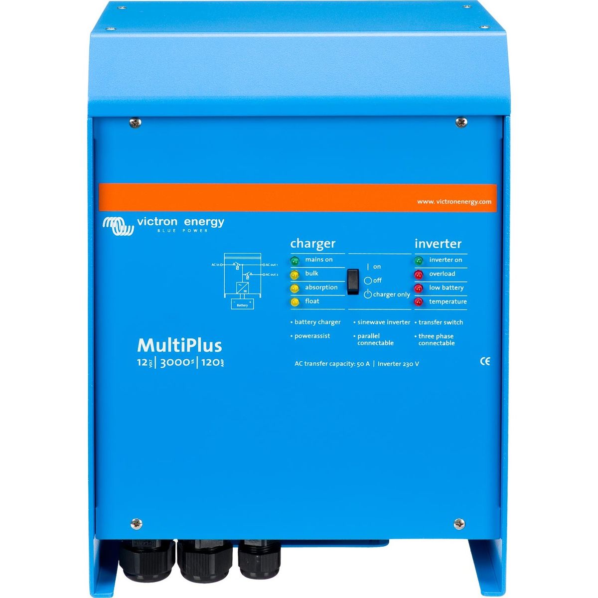 Victron MultiPlus Inverter/Charger (12V / 3000VA / 50A) VC-PMP123021010