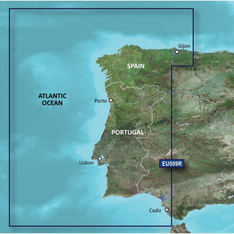 Garmin BlueChart G3 Vision - VEU009R: Portugal & Northwest Spain