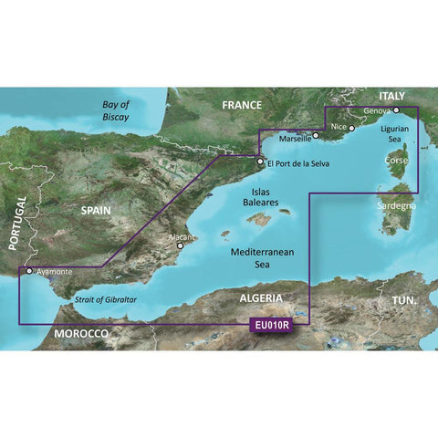 Garmin BlueChart G3 Vision - VEU010R: Spain Mediterranean Coast