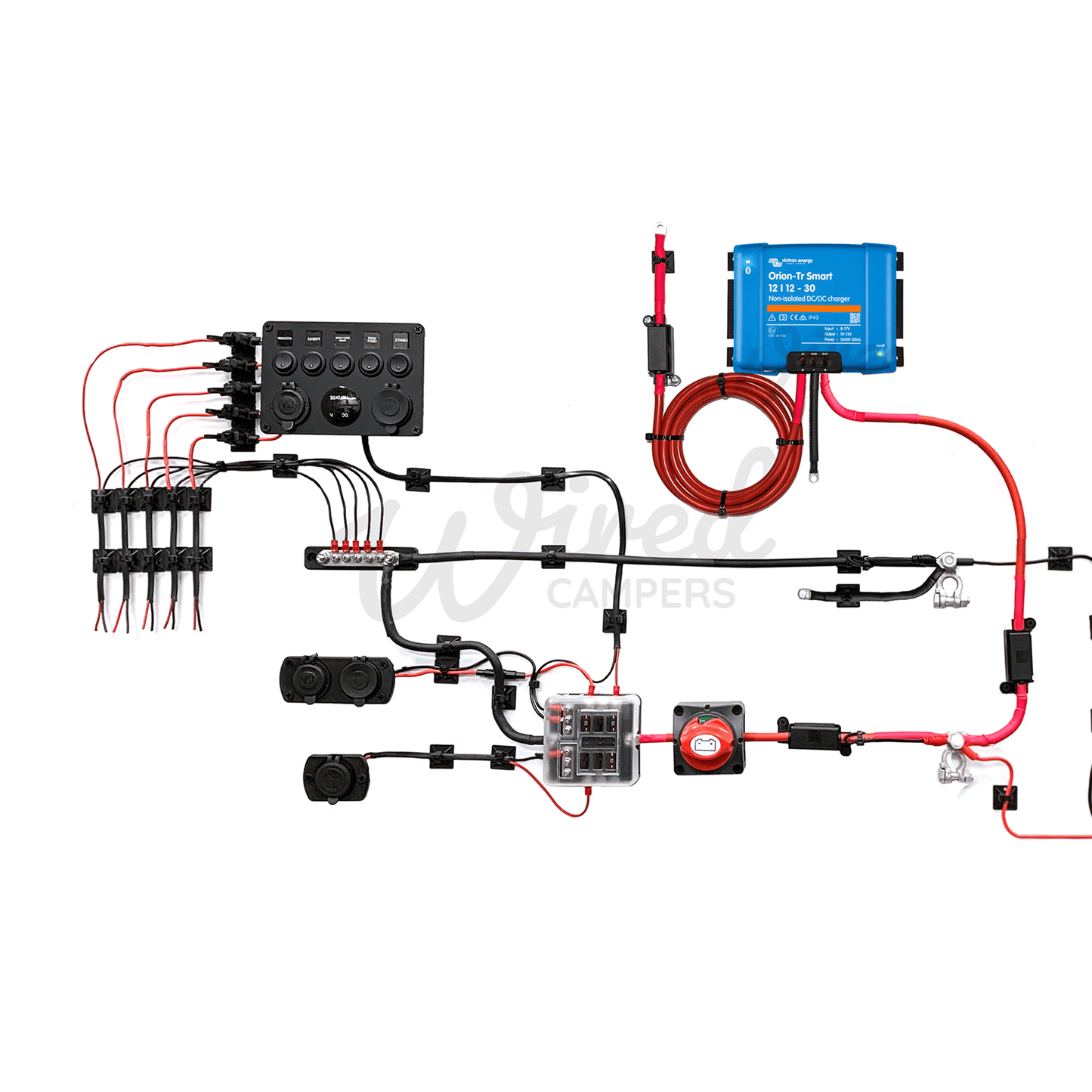 Victron Energy 30A Orion DC-DC & 240V Mains Hook Up Complete Camper Van Kit