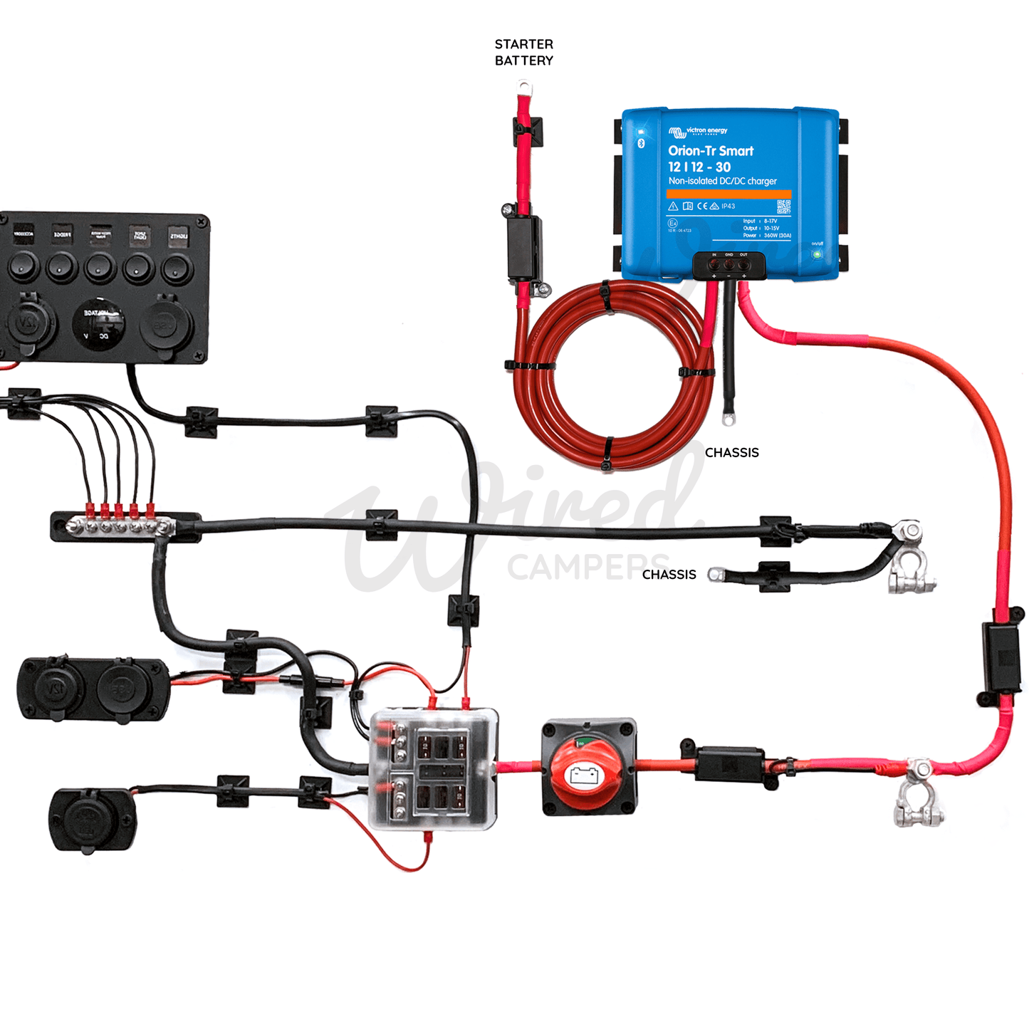 Victron Energy 30A Orion DC/DC & 12V Accessory Camper Van Kit