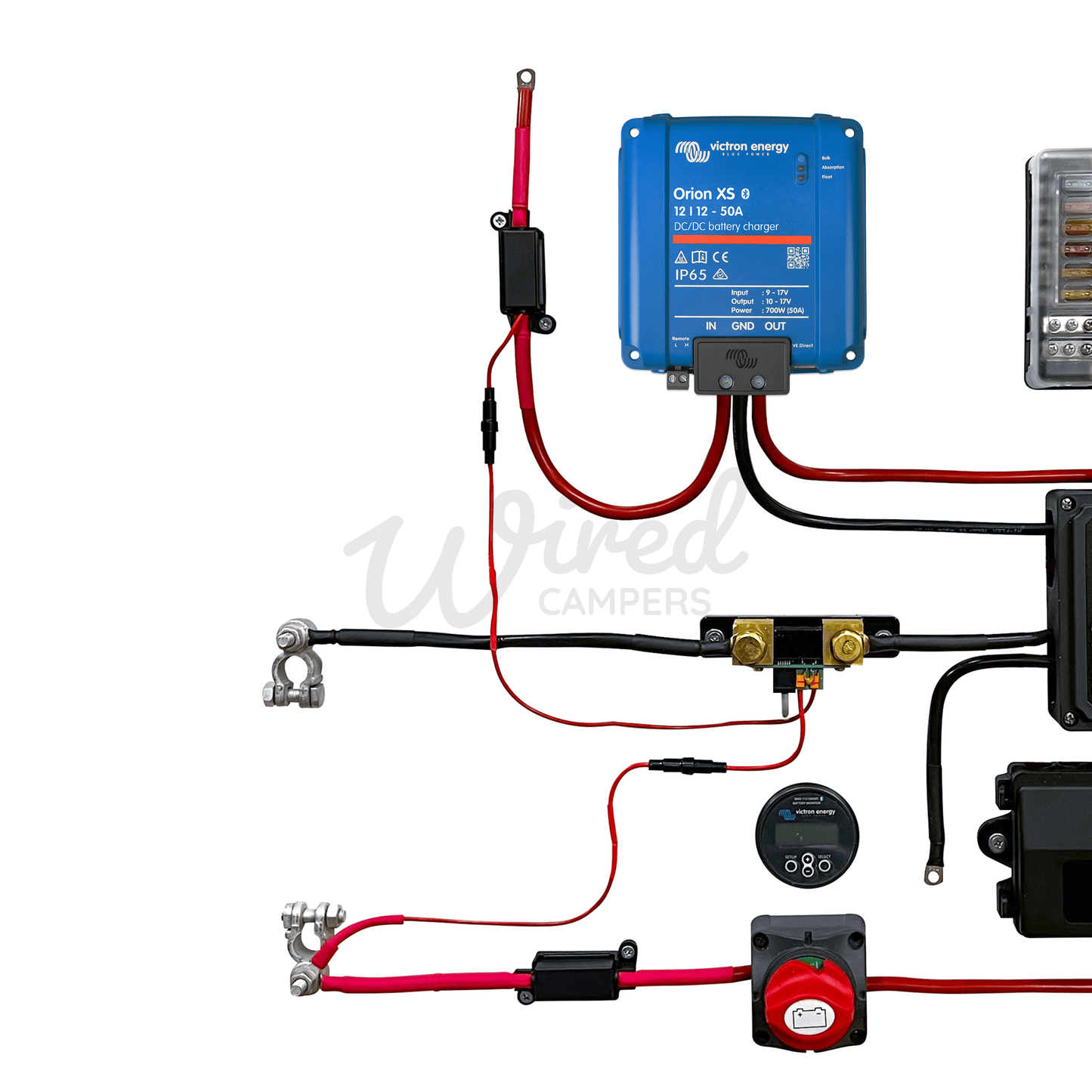 Victron Energy Orion XS 50A DC/DC High Current 12V Off Grid Camper Van Kit