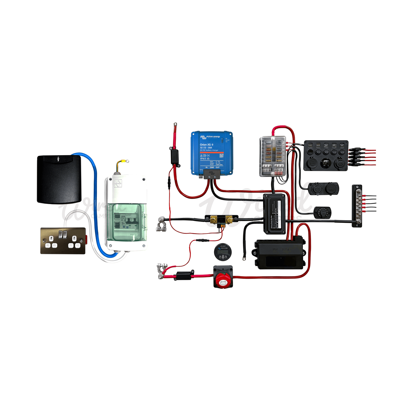 Victron Energy Orion XS 50A DC/DC & Pre-Wired 240V Mains Camper Van Kit