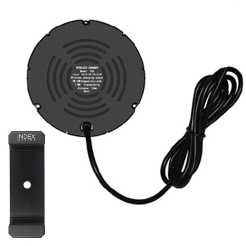 Index Marine Long 30mm Range Wireless Phone Charger (Hidden) with Phone Holder